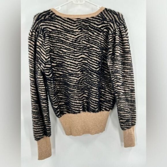 ASTR the label pullover sweater tiger animal print long sleeve size M - Picture 7 of 12
